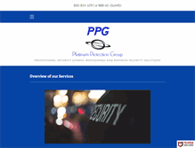 Tablet Screenshot of platinumprotectiongroup.com